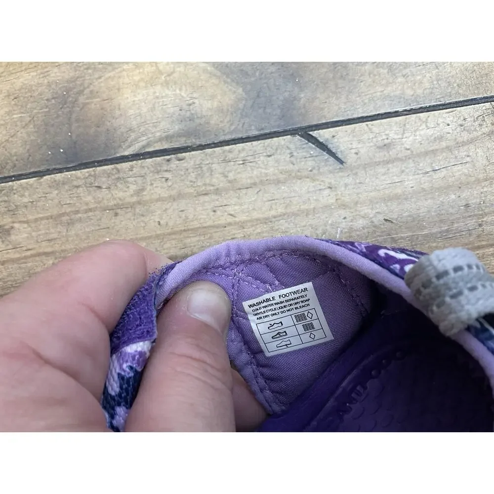 KEEN Seacamp II CNX Sandals Girls Youth Size 1 Purple Camo Water Shoes